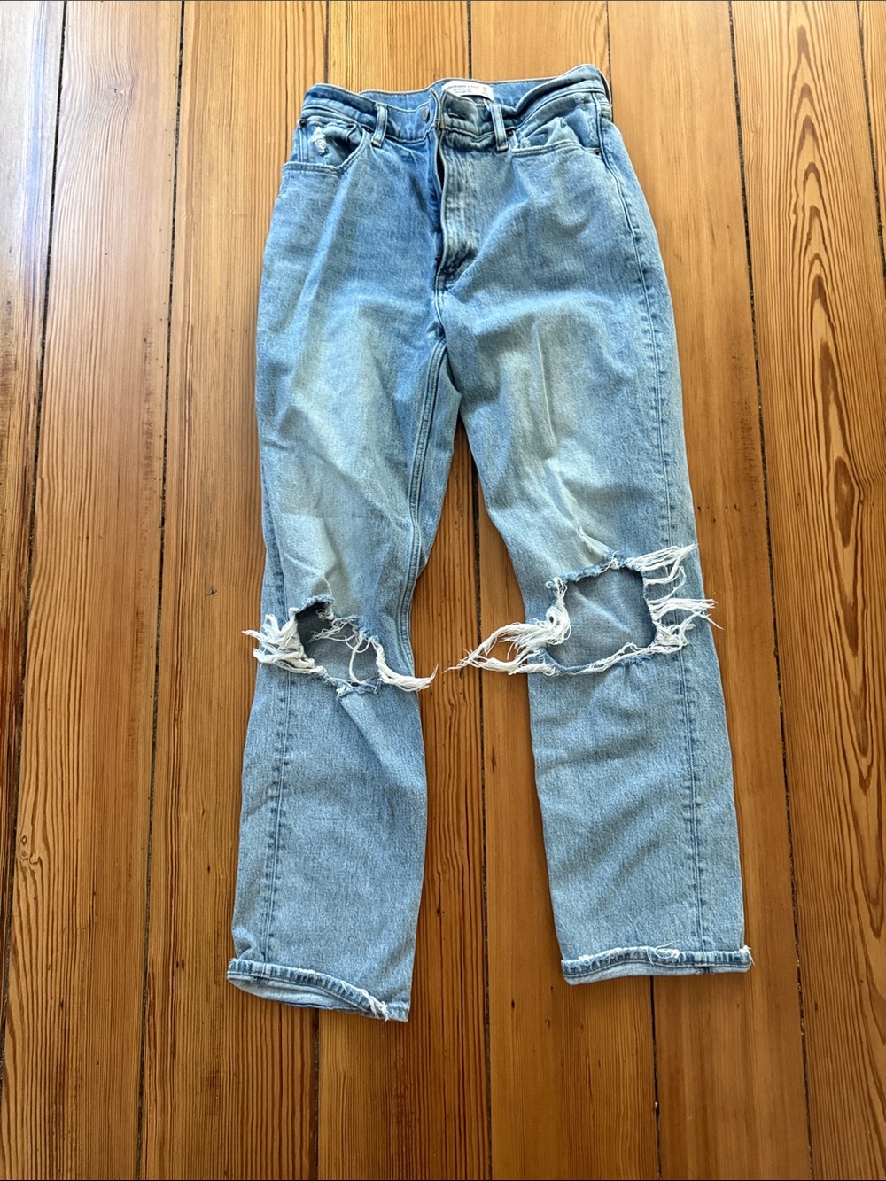 Abercrombie & Fitch Light Blue Straight Leg Jeans